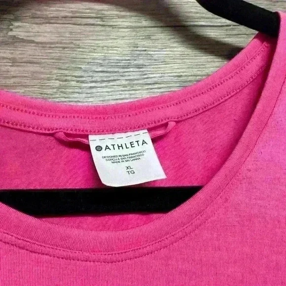 Athleta Pink Tank Top Asymmetrical Relaxed - Picture 3 of 3